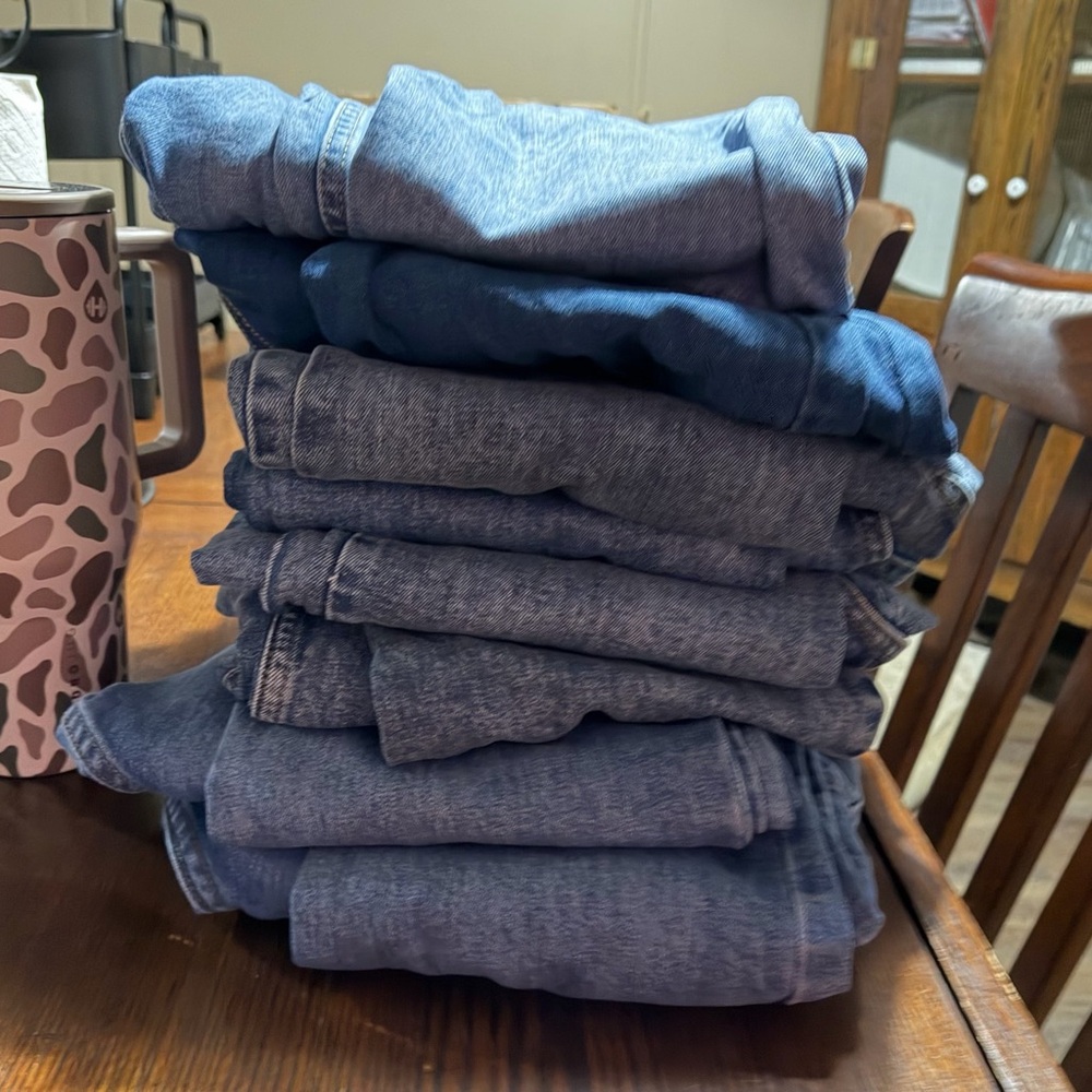 Boys 16 Husky jeans 8 pair